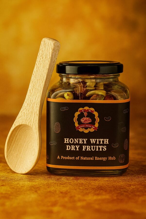 Honey With Dry Fruits (Free Wooden Spoon & Delivery)